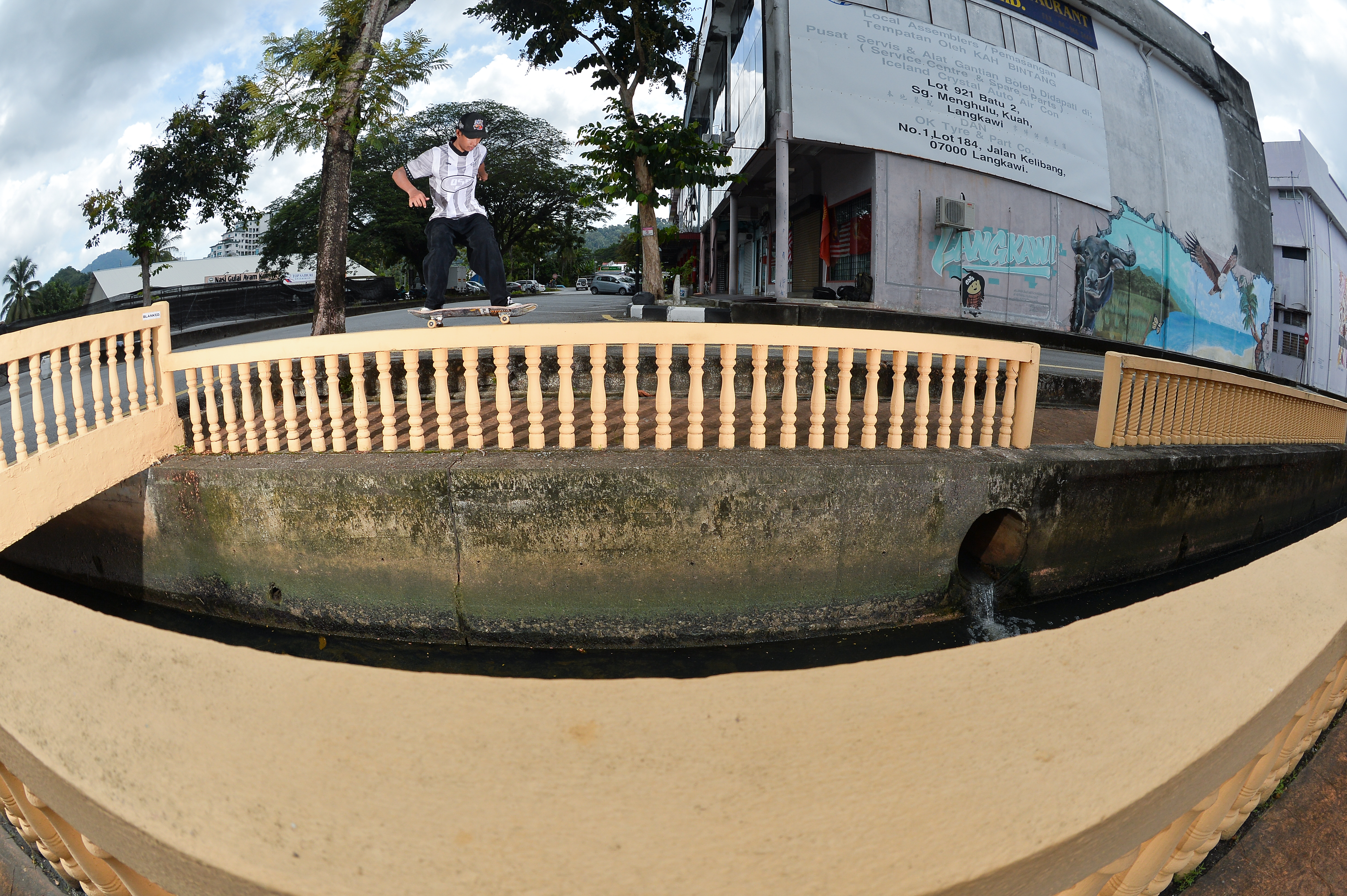 Skateboarding in the city